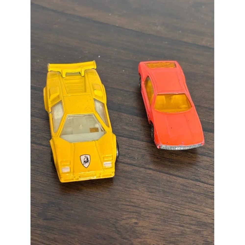 Vintage Matchbox Lamborghini Lot Countach LP 5000S 1985 & Marzal 1969 Diecast